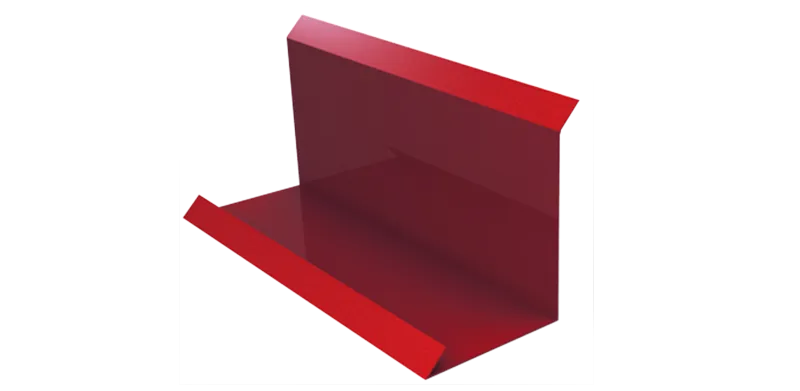 Obróbka obok ściany  i kominowa boczna standard  Z 25 cm pod blachę